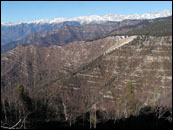 Rallye Monte Carlo 2006 - Alpy - výhled z Pierra-Cava